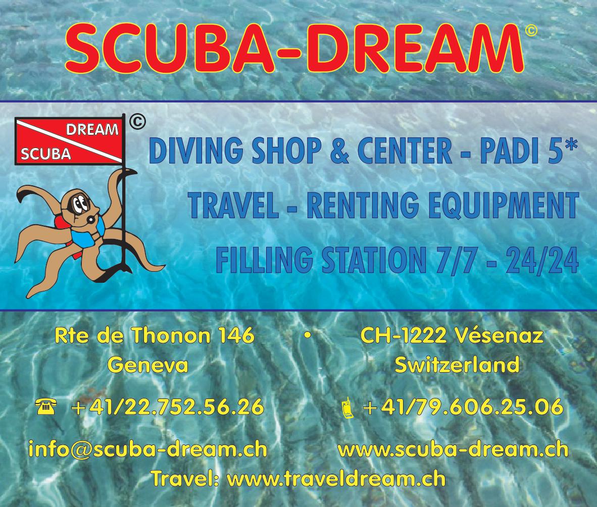 Scuba-dream autocollant plouf